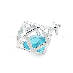 S925 Sterling Silver with Cubic Zirconia Charms&nbsp;LS-STER-Q006-07B-P
