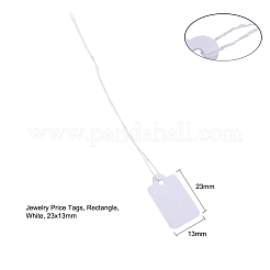 White Rectangle Jewelry Price Tags&nbsp;X-TOOL-C003-02