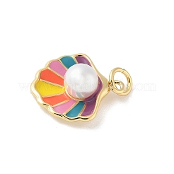 Brass Enamel Pendants&nbsp;KK-B148-03G