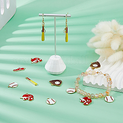 50Pcs 5 Styles Baseball Theme Alloy Enamel Pendants&nbsp;ENAM-DC0002-19