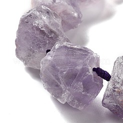 Raw Rough Natural Amethyst Beads Strands&nbsp;G-J388-A02-01
