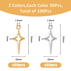 100Pcs 2 Colors Tibetan Style Alloy Hollow Pendants&nbsp;FIND-FH0009-01