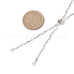 304 Stainless Steel Slider Necklace Makings&nbsp;AJEW-JB01261-01