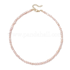 Natural Cultured Freshwater Pearl Two Sides Polished Beaded Necklaces&nbsp;NJEW-JN05777