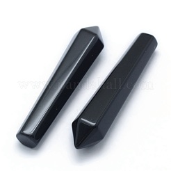 Natural Obsidian Pointed Beads&nbsp;G-P393-M04