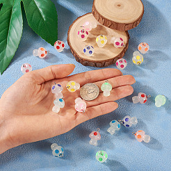 32Pcs 8 Colors Luminous Transparent Resin Pendants&nbsp;FIND-TA0002-48