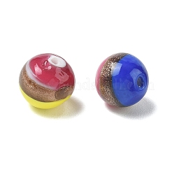Handmade Gold Sand Lampwork Beads&nbsp;LA-CBA70FB-01