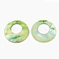 Natural Freshwater Shell Pendants&nbsp;X-SSHEL-R048-017A