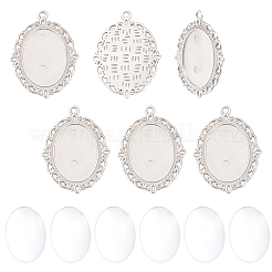 DIY Oval Pendant Making Kit&nbsp;DIY-BBC0003-10