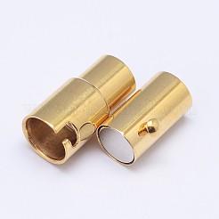Column 304 Stainless Steel Locking Tube Magnetic Clasps&nbsp;STAS-D117-B-G