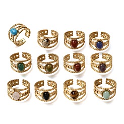 304 Stainless Steel Cuff Open Rings&nbsp;RJEW-F213-03G