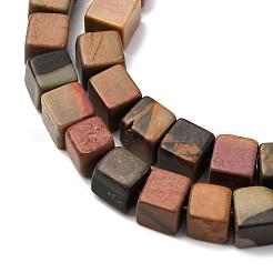 Natural Picasso Stone/Polychrome Jasper Beads Strands&nbsp;G-B155-C10-8x8mm