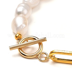 Natural Baroque Pearl Keshi Pearl Beaded Bracelets&nbsp;BJEW-JB05317