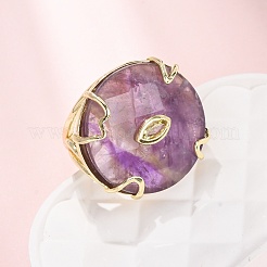 Natural Gemstone Cuff Rings&nbsp;GG-CBA5FCC-02G