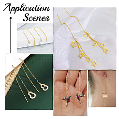 10Pcs Brass Stud Earring Findings&nbsp;KK-BBC0002-60