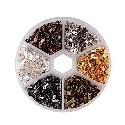 1 Box 1380PCS 6 Colors Iron Folding Crimp Ends&nbsp;IFIN-JP0008-01