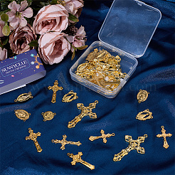 40Pcs 8 Styles Alloy Tibetan Style Pendants & Chandelier Component Links Kits&nbsp;FIND-SC0023-01