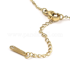 Tiger Head Light Gold Brass Micro Pave Cubic Zirconia Pendant Necklaces&nbsp;NJEW-E105-18KCG-02