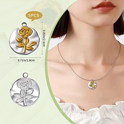 304 Stainless Steel Pendants&nbsp;STAS-SZ0003-52B