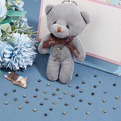 200Pcs 4 Colors Mini Alloy Shank Buttons Sets&nbsp;BUTT-NB0001-60