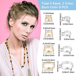 64Pcs 8 Style Brass Beads Frames&nbsp;KK-CN0001-74