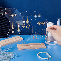 Acrylic Earring Display Stands&nbsp;EDIS-WH0006-40