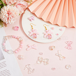 100Pcs 10 Styles Opaque & Transparent Acrylic Beads&nbsp;MACR-SC0002-23
