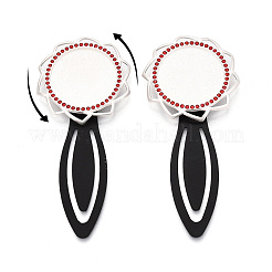 Alloy & Iron Bookmark Cabochon Settings&nbsp;PALLOY-N184-10S