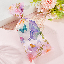 100Pcs Butterfly Printed OPP Cellophane Candy Packaging Bags&nbsp;ABAG-WH20005-40