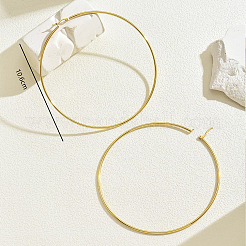 Stylish 201 Stainless Steel Exaggerated Ring Hoop Earrings&nbsp;YK5940