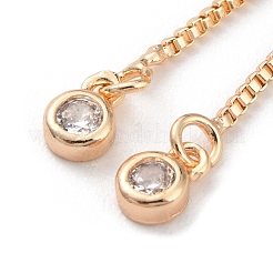 Rack Plating Brass Box Chain Link Bracelet Making&nbsp;KK-A183-03G