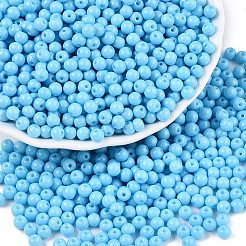Opaque Baking Paint Glass Beads&nbsp;DGLA-T004-03A