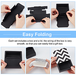 Square Folding Cardboard Small Cake Drawer Box&nbsp;CON-WH0084-49A