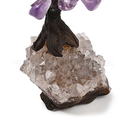 Natural Amethyst Chips Tree Sculpture&nbsp;DJEW-K026-01A
