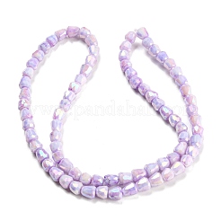Electroplate Glass Beads Strand&nbsp;GLAA-G088-03-01H