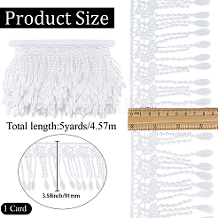 5Yards Polyester Lace Edge Trim Ribbon&nbsp;OCOR-CY0004-35B