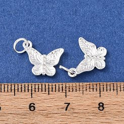 Brass Micro Pave Cubic Zirconia Pendants&nbsp;KK-C143-36B-S