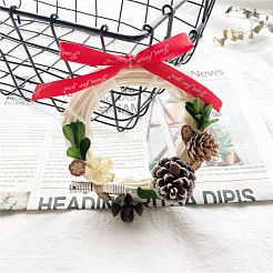 Circle Shape Rattan Vine Branch Wreath Hoop&nbsp;DIY-B022-04B
