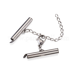 304 Stainless Steel Slide On End Clasp Tubes & Open Jump Rings & Lobster Claw Clasps & Chain Extender&nbsp;STAS-TA0004-65P