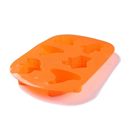 Halloween Theme Ghost/House/Witch Hat Cake Decoration Food Grade Silicone Molds&nbsp;DIY-E067-02