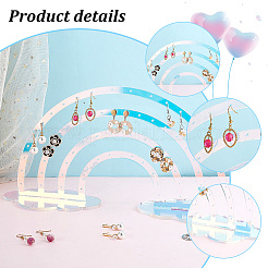 Acrylic Earring Display Stands&nbsp;EDIS-WH0016-14