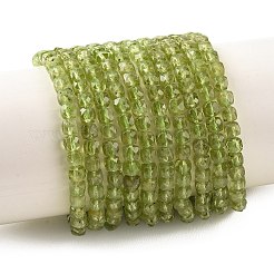 Natural Peridot Beads Strands&nbsp;G-K376-D03-4x4mm