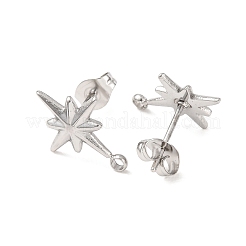 304 Stainless Steel Stud Earrings&nbsp;STAS-K291-13B-P