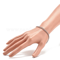 Non-Tarnish 304 Stainless Steel Curb Chains Bracelet for Men Women&nbsp;BJEW-JB07984