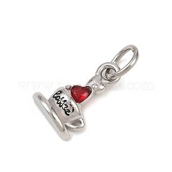 304 Stainless Steel Rhinestone Pendants&nbsp;STAS-I365-01P-02
