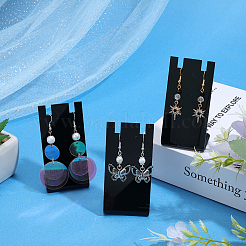 10Pcs L Shaped Acrylic Single Dangle Earring Display Stands&nbsp;ODIS-SC0001-07