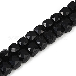 Natural Black Obsidian Beads Strands&nbsp;G-H078-C35-6mm