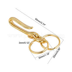 Brass Swiveling U-Hook&nbsp;KK-PH0001-42G