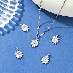 SHEGRACE Brass Micro Pave Cubic Zirconia Pendants&nbsp;XGRQ3P414-617P
