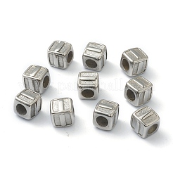 Tarnish Resistant 304 Stainless Steel European Beads&nbsp;STAS-H145-01I-P
